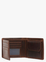 Portefeuille Porte-monnaie The Original Cuir Maverick Marron the original MAVTO003-vue-porte