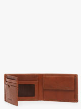 Checkholder With Coin Purse Rough Gear Leather Maverick Brown rough gear MAVRG002-vue-porte