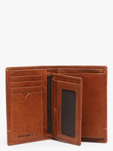 Checkholder With Coin Purse Leather Maverick Brown rough gear MAVRG032-vue-porte