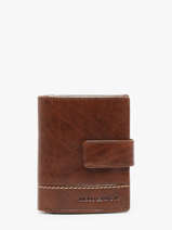 Checkholder With Card Holder Leather Maverick Brown rough gear MAVRG062