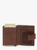 Portefeuille Porte-cartes Cuir Maverick Marron rough gear MAVRG062-vue-porte