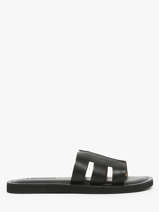 Slippers Emia In Leather Les tropeziennes Black men EMIA