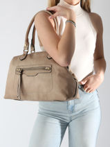 Shoulder Bag Bubble Miniprix Brown bubble 2131-vue-porte