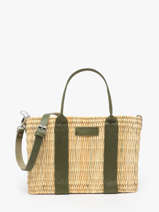 Handbag Estival Straw Le voyage en panier Green estival PM779
