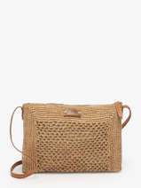 Shoulder Bag L'atelier Du Crochet Raphia Le voyage en panier Beige l'atelier du crochet AM810