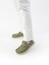 Mocassins Wally Coastline Jute Hey dude Bleu men 40952-vue-porte