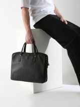 Business Bag Arthur & aston Black leon 2-vue-porte