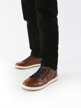 Sneakers Missouri In Leather Redskins Black men MISSOURI-vue-porte