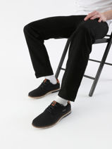 Sneakers Simone En Cuir Bugatti Bleu men 3319711S-vue-porte