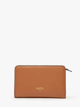 Leather Origami Wallet Lancel Brown origami A13423