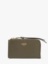 Porte-cartes Origami Cuir Lancel Vert origami A13422