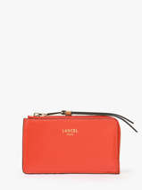 Leather Origami Card Holder Lancel Orange origami A13422