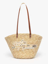 Shoulder Bag Milos Straw Les tropeziennes Beige milos TZ01