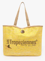 Shoulder Bag Panama Paper Les tropeziennes Yellow panama TZ01