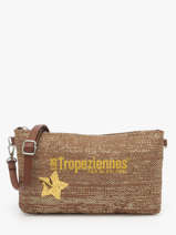 Shoulder Bag Panama Paper Les tropeziennes Brown panama TZ02