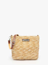 Sac Bandouli�re Milos Paille Les tropeziennes Beige milos TZ04