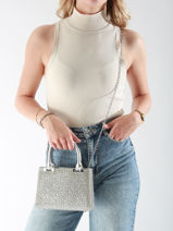 Evening Bag Miniprix Silver strass XS95008-vue-porte