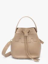 Sac Bandoulire La Suite Cuir Paul marius Beige la suite CAPUCSUI