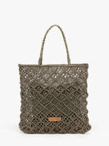 Shoulder Bag Natural Biba Green natural MSN1B