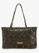 Shoulder Bag Natural Biba Green natural MSN2B