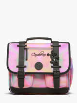 Satchel For Kids 2 Compartments Cameleon Pink vintage fantasy CA35