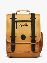 Sac  Dos Vintage North 2 Compartiments Cameleon Jaune vintage north SD39
