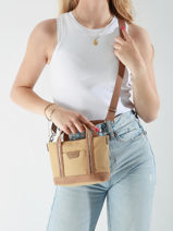 Sac  Main Kaya Hexagona Beige kaya 5920180-vue-porte