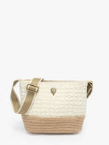 Shoulder Bag Gaufrette Le voyage en panier Beige gaufrette PM881