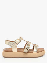 Sandals In Leather Inuovo Gold women A96046