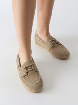 Chaussures Bateau En Cuir Tamaris Marron women 44-vue-porte