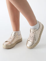 Sneakers En Cuir Gabor Or women 62-vue-porte