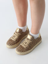 Sneakers In Leather Gabor Gold women 32-vue-porte