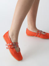 Ballerinas Colors of california Orange women CPATTY07-vue-porte