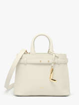 Sac Bandouli�re Faubourg Cuir Lancel Blanc faubourg A13527