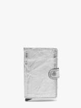Porte-cartes Mini Wallet Crunch Cuir Secrid Argent crunch MCR