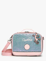 Sac Gouter Cameleon Bleu vintage fantasy BL24