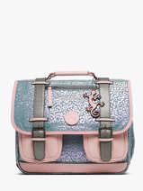 Satchel For Kids 2 Compartments Cameleon Blue vintage fantasy CA35