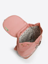 1 Compartment Backpack Cameleon Pink vintage fantasy SD25-vue-porte
