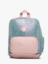 Sac  Dos 2 Compartiments Cameleon Bleu vintage fantasy SD33