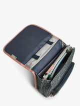 2-compartment Vintage Fantasy Backpack Cameleon Blue vintage fantasy SD39-vue-porte