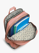 2-compartment Backpack Cameleon Pink vintage fantasy SO40-vue-porte
