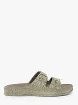 Claquettes Transoco Cacatoes Vert women TRANCOSO