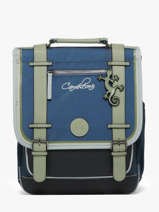 Sac  Dos Vintage Urban 2 Compartiments Cameleon Bleu vintage urban SD39