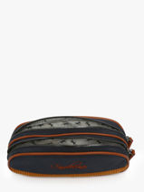 Pencil Case For Kids 2 Compartments Cameleon Blue vintage urban VIB-TROU-vue-porte