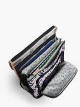 Cartable � Roulettes Enfant 3 Compartiments Cameleon Bleu actual CR41-vue-porte