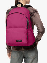 2-compartment Backpack With 16" Laptop Sleeve Eastpak Pink pbg authentic PBGA5BIK-vue-porte