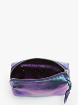 Pouch Scarabee Leather Paul marius Blue scarabee ADELESCA-vue-porte