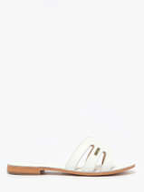 Slippers Damia In Leather Les tropeziennes White accessoires DAMIA