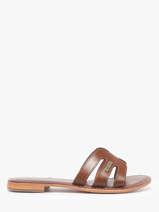 Mules Damia En Cuir Les tropeziennes Marron women DAMIA