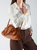 Preloved Leather Paraty Satchel Chloe Brown second life 1351290-vue-porte